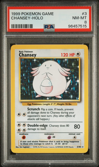 1999 Pokemon Game 3 Chansey-Holo