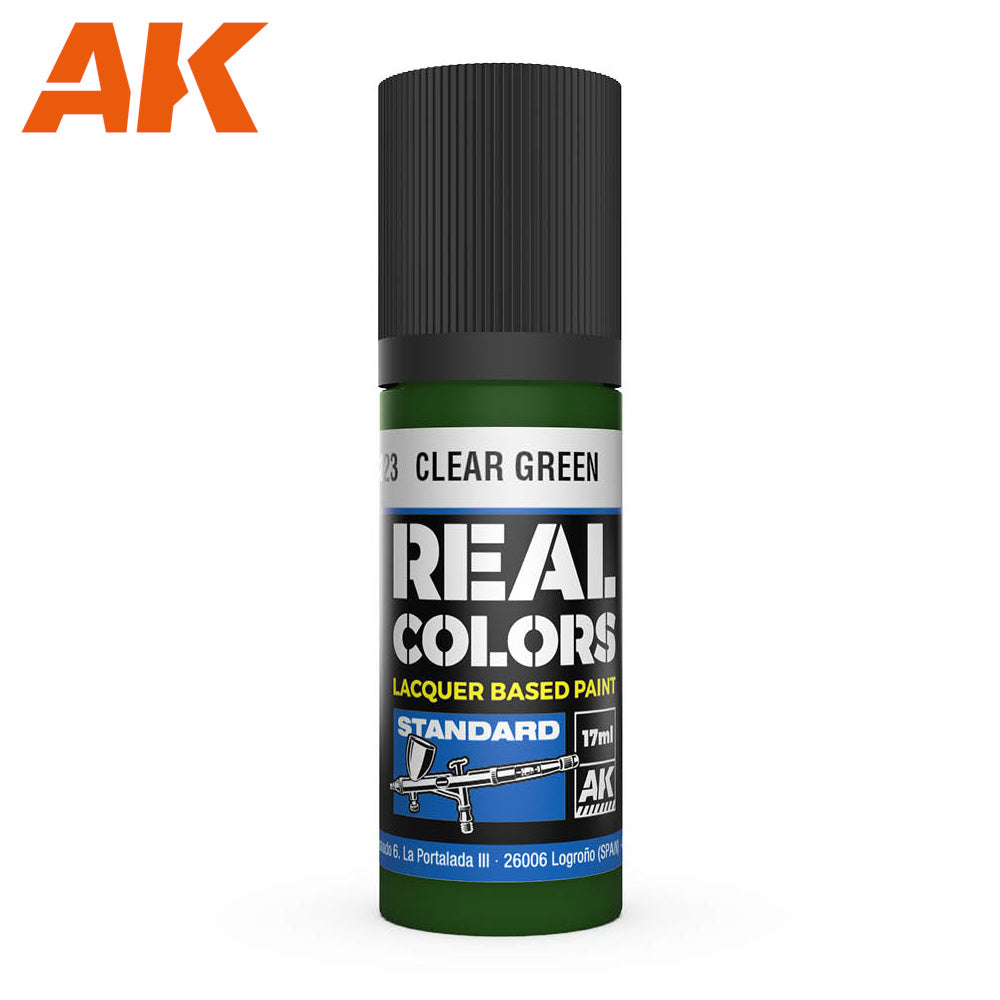 AK Interactive - Real Colours -Clear Green 17 ml