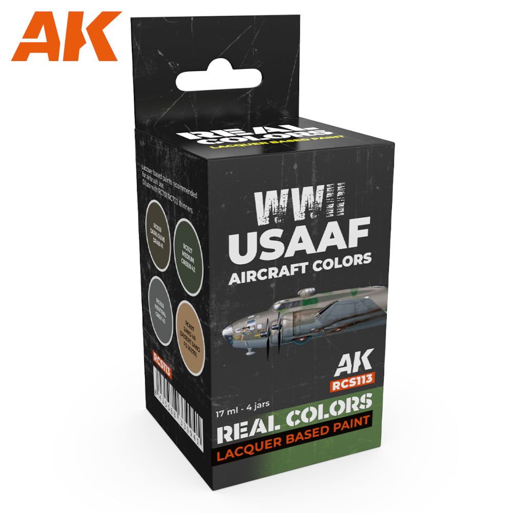 AK Interactive - Real Colours -Wwii Usaaf Aircraft Colors Set