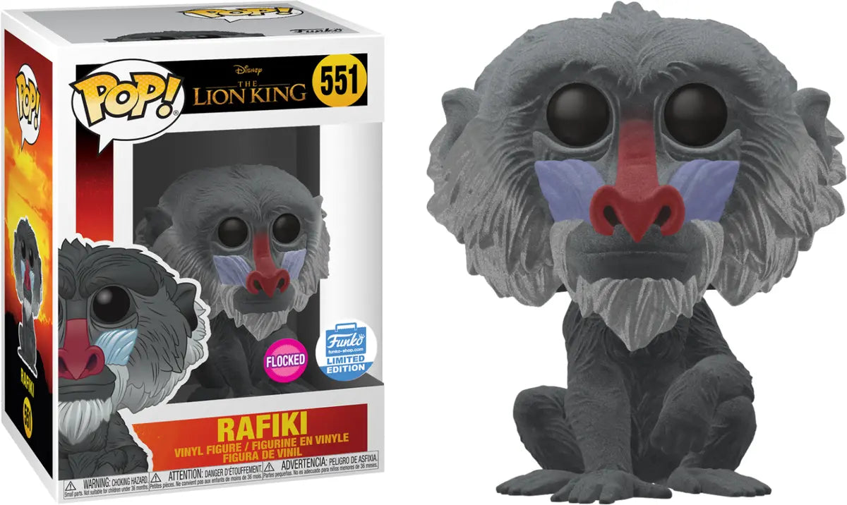 The Lion King - Rafiki (Flocked) Funko Shop Exclusive Pop Vinyl #551