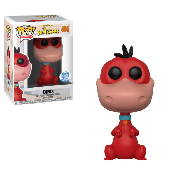 The Flintstones - Dino (Red) Funko Shop Exclusive Pop Vinyl #406