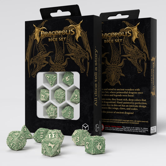 Q Workshop - Dracopolis - The Andean Longneck Dice Set 7