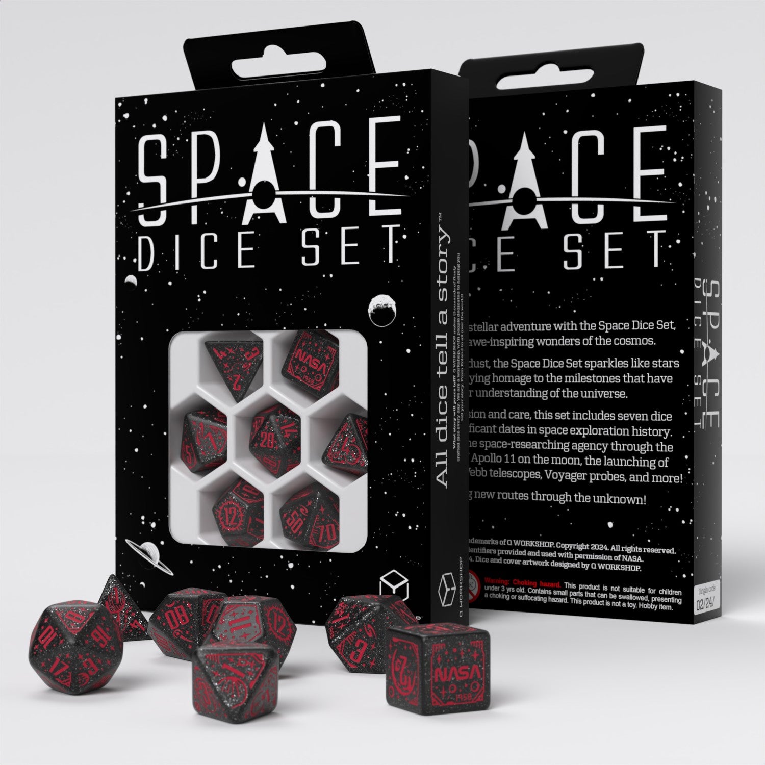 Q Workshop - Space - Voyager Dice Set 7