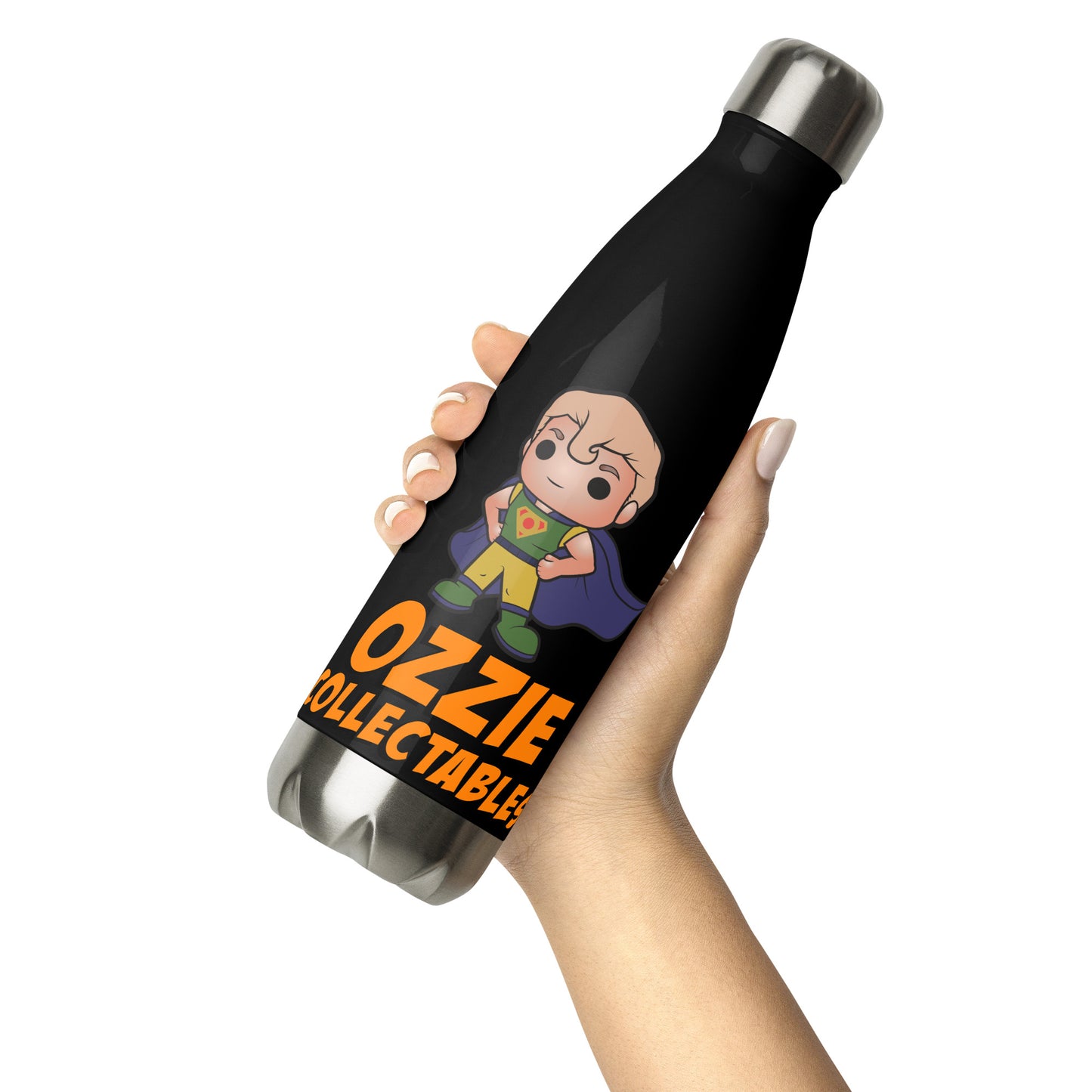 Ozzie Collectables Logo Stainless Steel Water Bottle