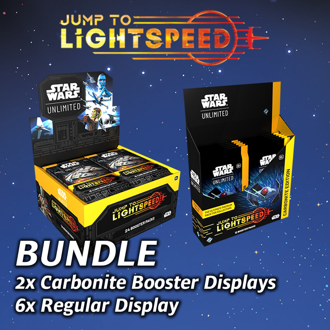 Star Wars Unlimited - Jump to Lightspeed Carbonite Booster and Booster Displays Bundle