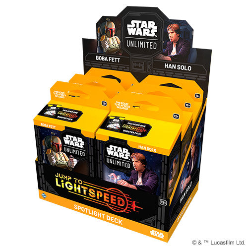 Star Wars Unlimited - Jump to Lightspeed Spotlight Deck Display