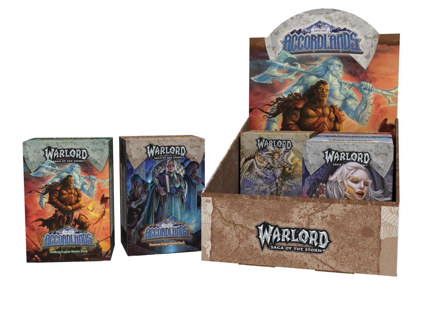 Warlord - Saga of the Storm - Into the Accordlands Starter Deck Display