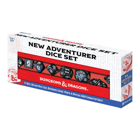 Sirius Dice - D&D New Adventurer Dice Set - Black Dice