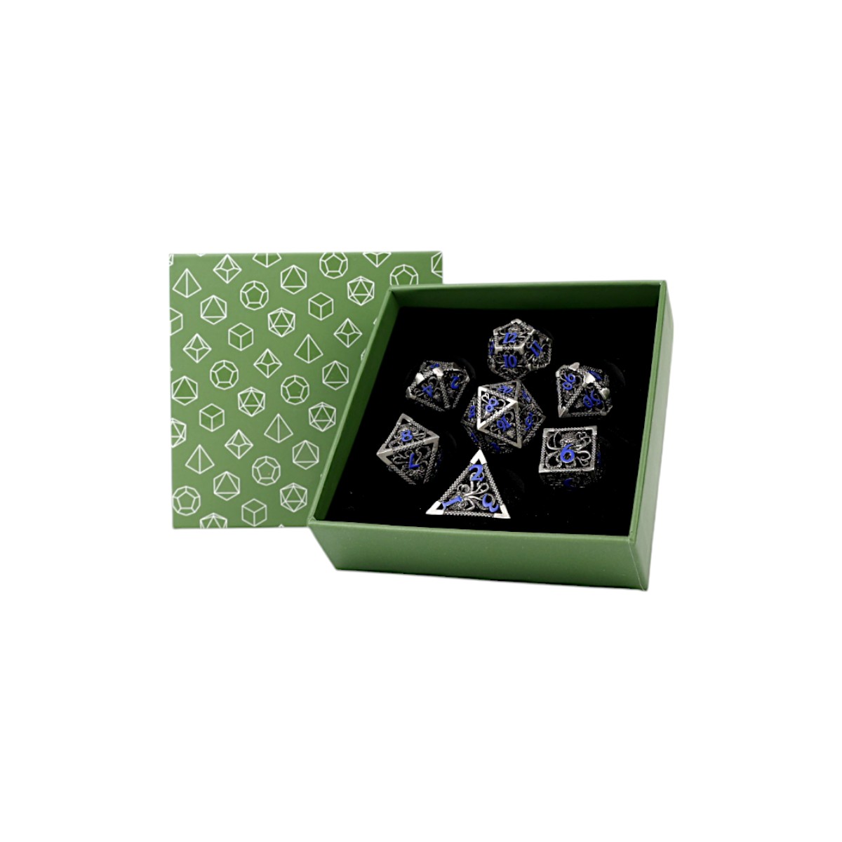 LPG Dice Strange Aeon Dice Set Steel/Blue