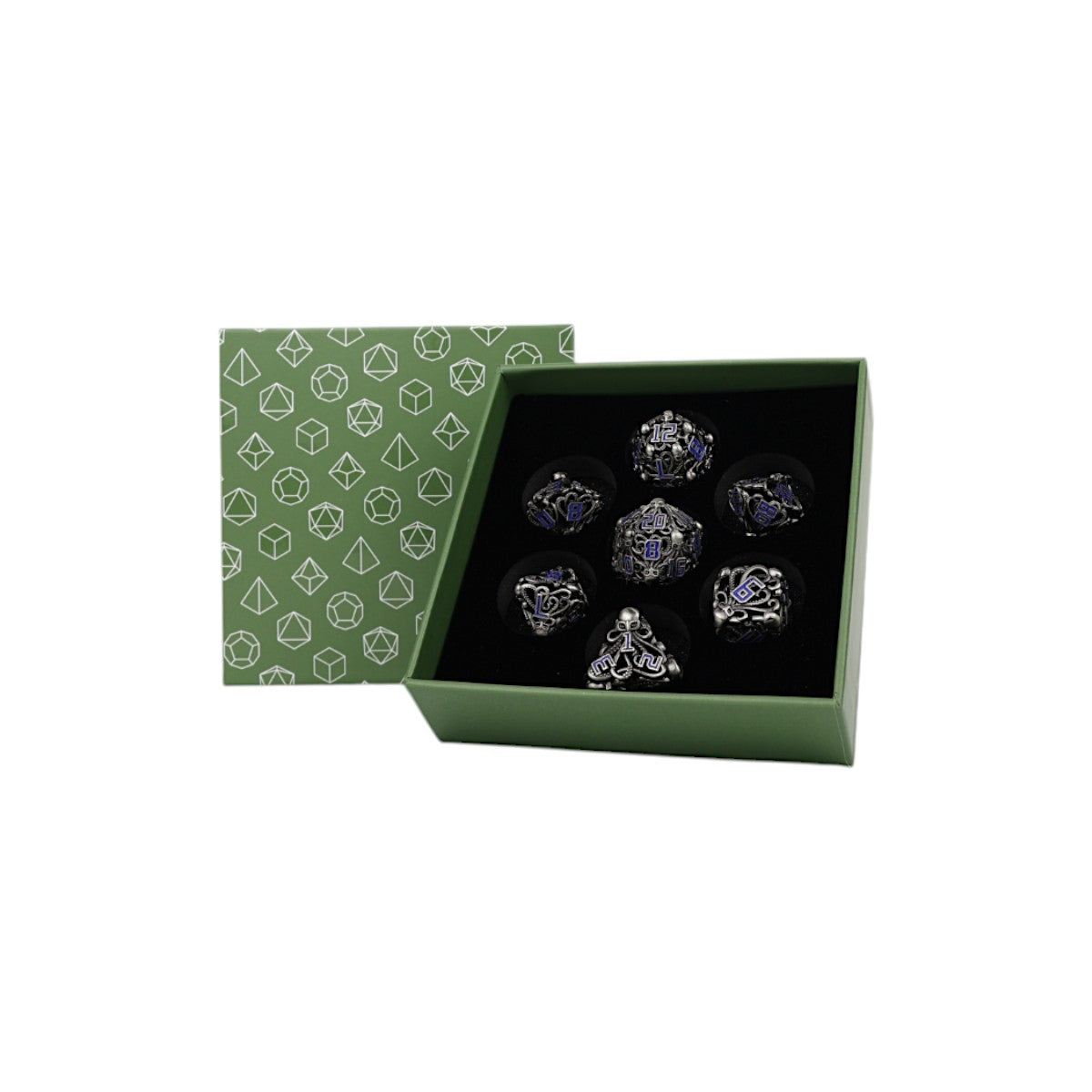 LPG Dice Tentacular Dice Set Steel/Blue