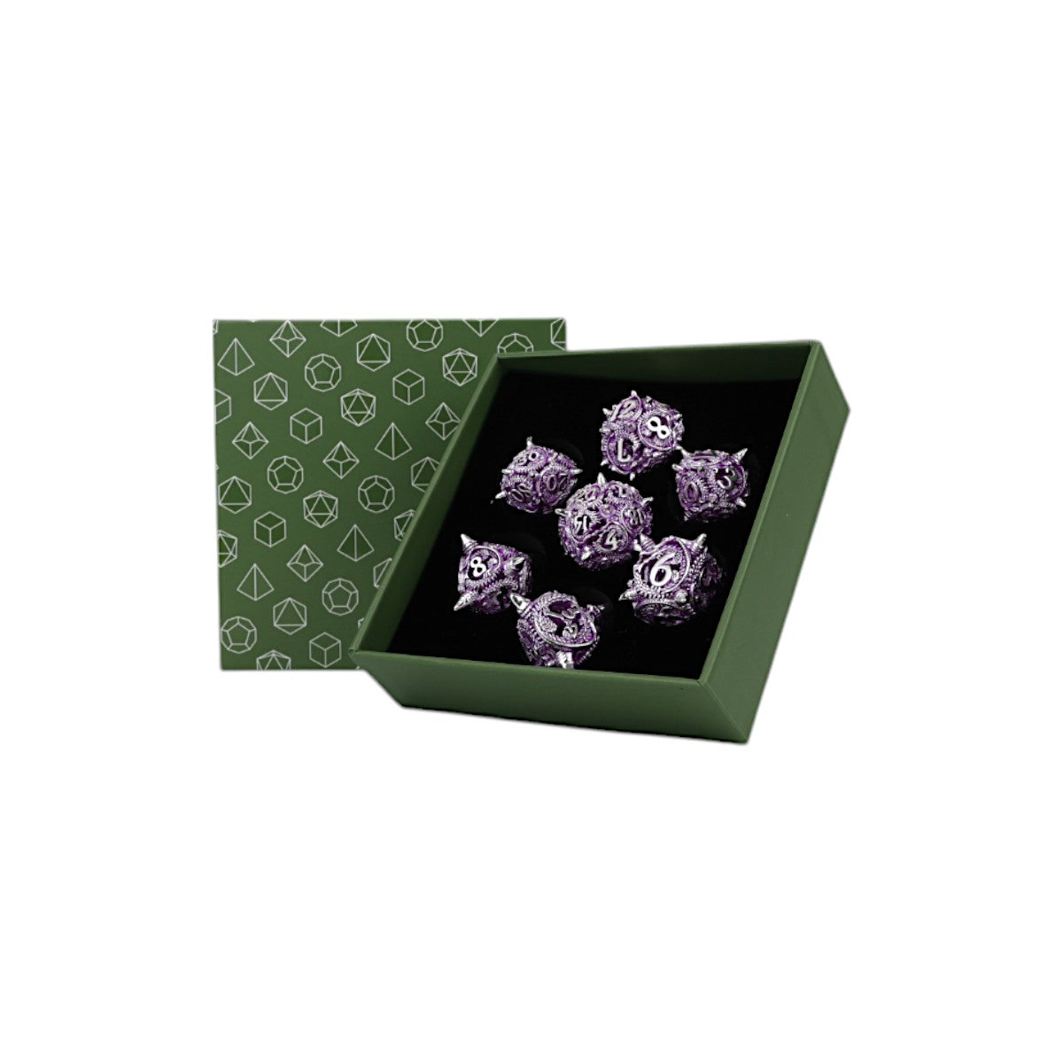 LPG Dice Xeno Hollow Dice Set Purple