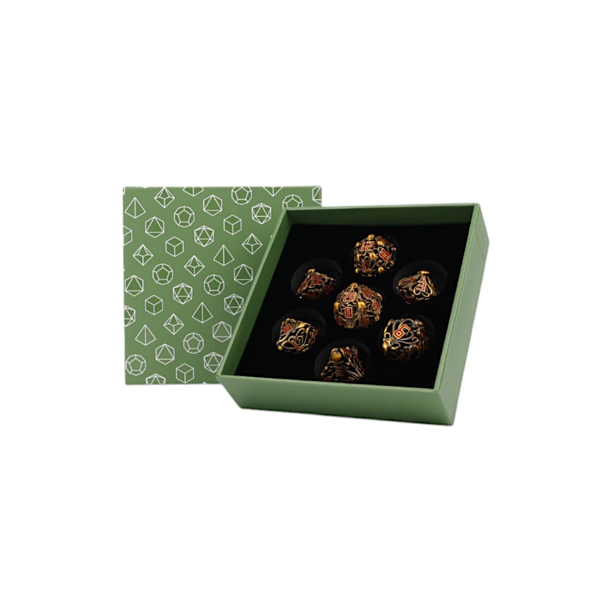 LPG Dice Tentacular Dice Set Ancient Bronze