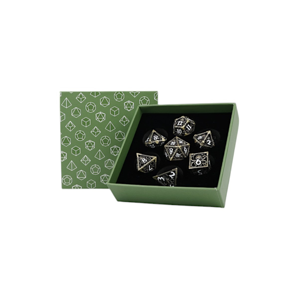 LPG Dice Strange Aeon Dice Set Tarnished Gold