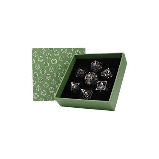 LPG Dice Scaled Eye Dice Set Black/Gold