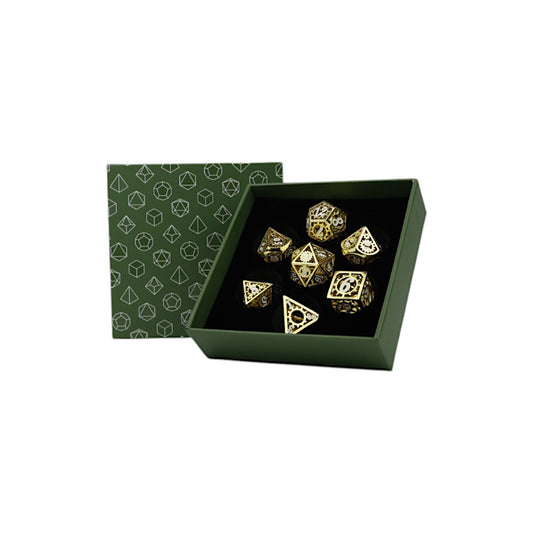 LPG Dice Clockwork Sun Dice Set Ancient Bronze