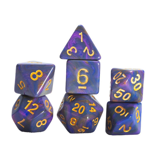 Sirius Dice - Purple Unicorn Dice Set 7