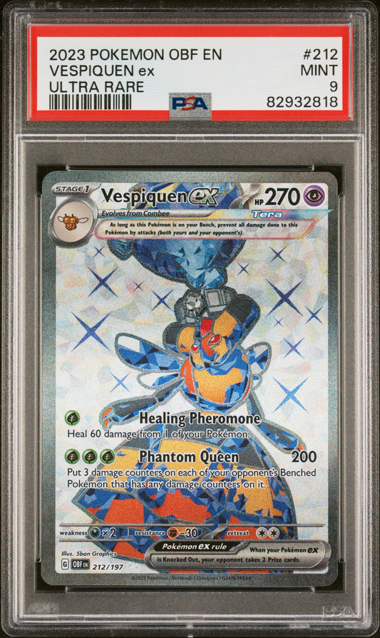 2023 Pokemon Obf En-Obsidian Flames 212 Vespiquen Ex Ultra Rare