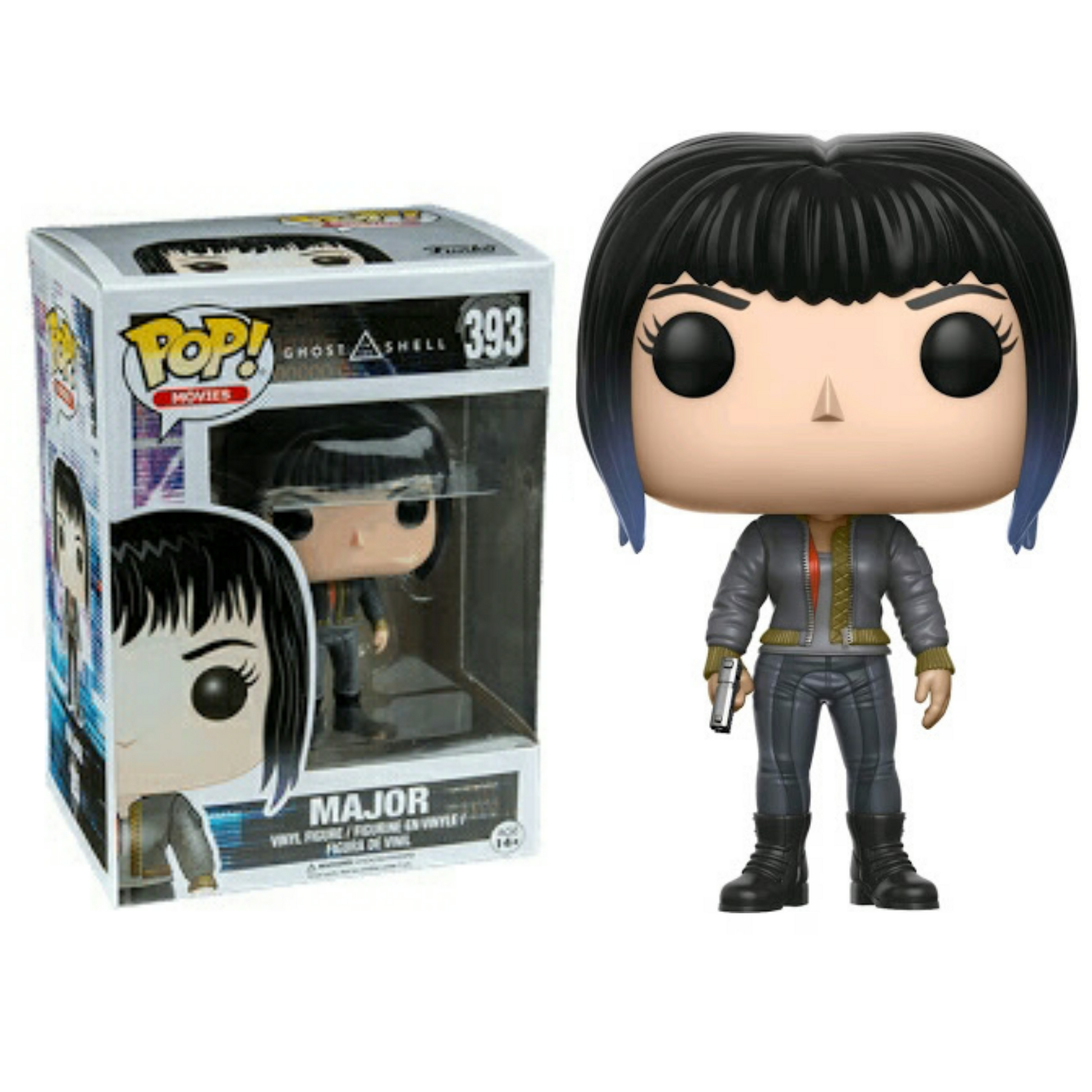 Ghost in the Shell - Major with Jacket & Gun US Exclusive Pop! Vinyl - Ozzie Collectables