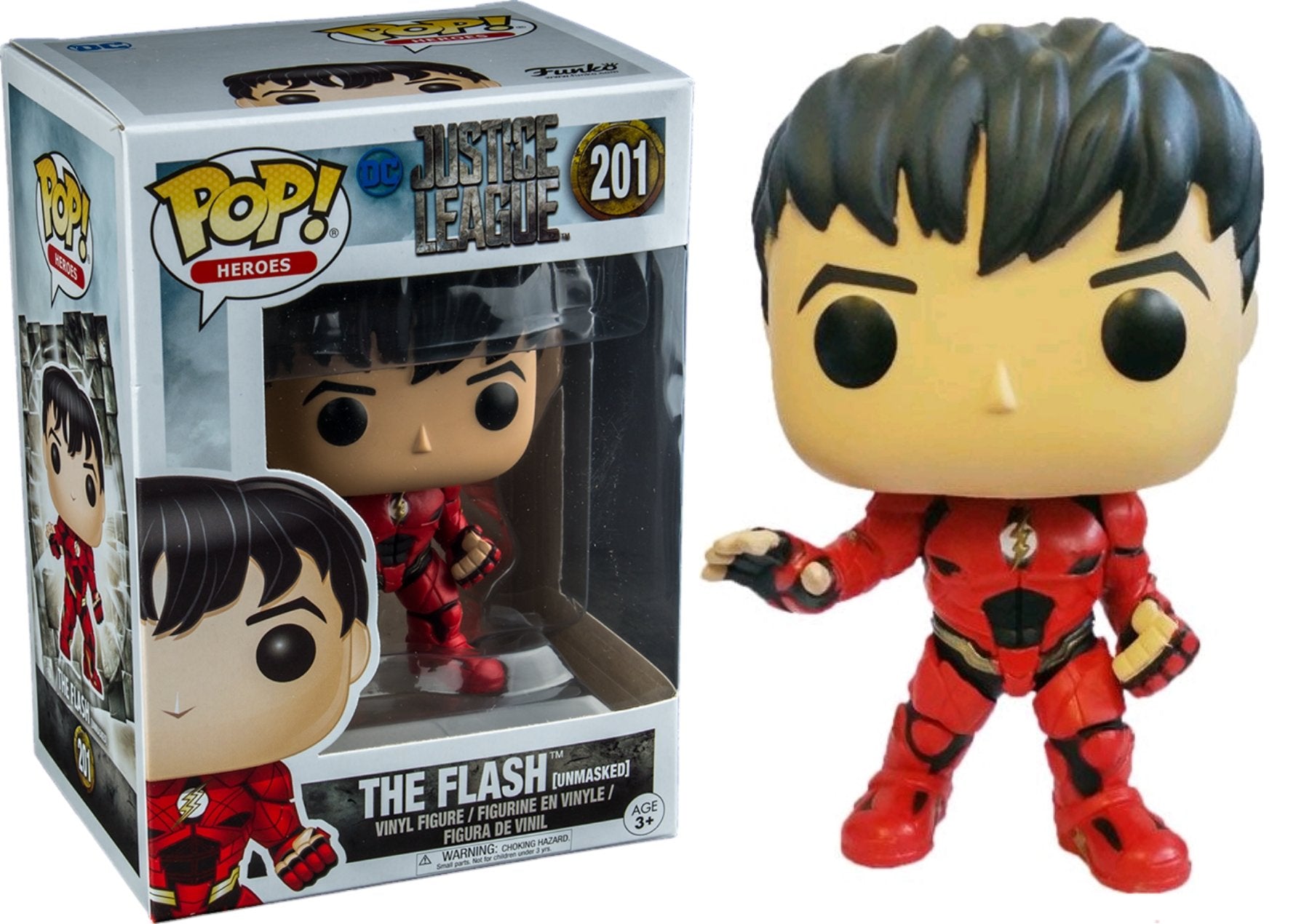 Justice League Movie - Flash Unmasked US Exclusive Pop! Vinyl - Ozzie Collectables