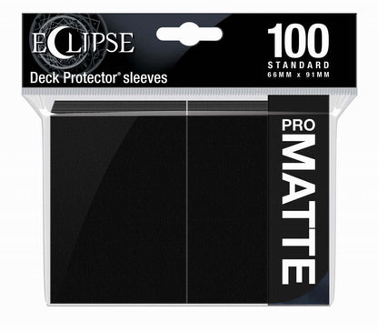 ULTRA PRO Deck Protector Standard - Matte 100ct Black ECLIPSE