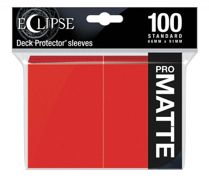 ULTRA PRO Deck Protector Standard - Matte 100ct Apple Red ECLIPSE