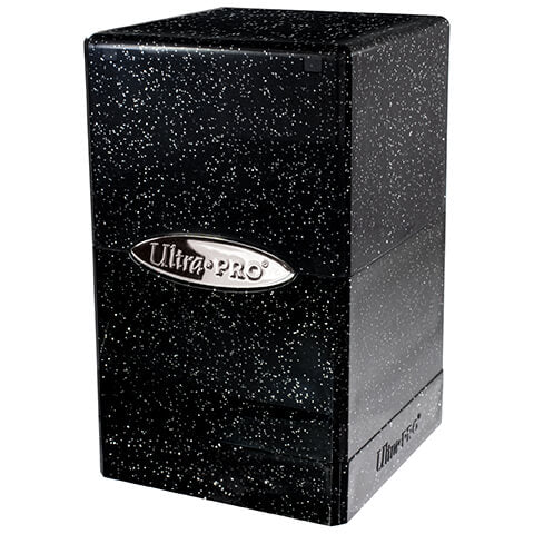 ULTRA PRO DECK BOX SATIN CUBE Glitter- Black