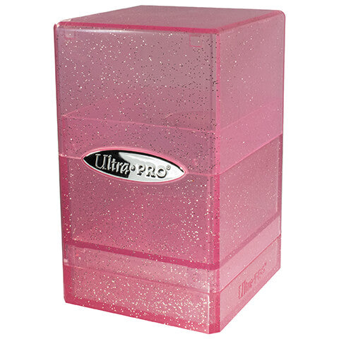 ULTRA PRO DECK BOX SATIN CUBE Glitter- Pink