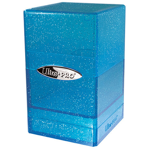 ULTRA PRO DECK BOX SATIN CUBE Glitter- Blue