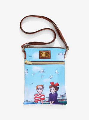 Loungefly Studio Ghibli Kiki's Delivery Service Tombo & Kiki Passport Crossbody Bag