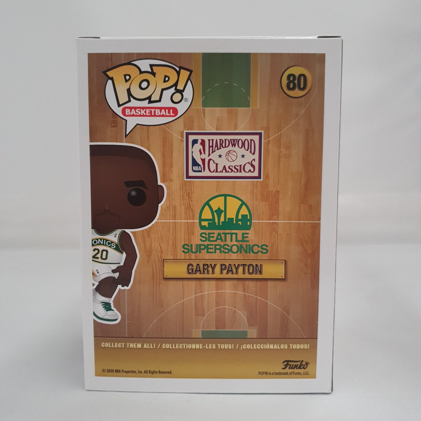 NBA Seattle Supersonics - Gary Payton #80 Signed Pop! Vinyl