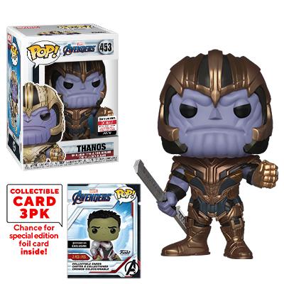 Thanos (Endgame) - Marvel Avengers (Collectible Cards) Entertainment Earth Stickered Pop! Vinyl #453 - Ozzie Collectables