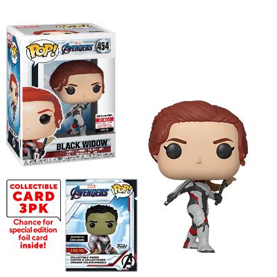 Black Widow (Quantum Realm Suit) - Marvel Avengers (Collectible Cards) Entertainment Earth Stickered Pop! Vinyl #454 - Ozzie Collectables