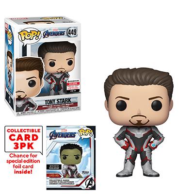 Tony Stark (Quantum Realm Suit)  - Marvel Avengers (Collectible Cards) Entertainment Earth Stickered Pop! Vinyl #449 - Ozzie Collectables