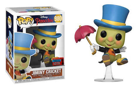 Jiminy Cricket - Disney Pinocchio New York Comic Con Exclusive POP! Vinyl #980