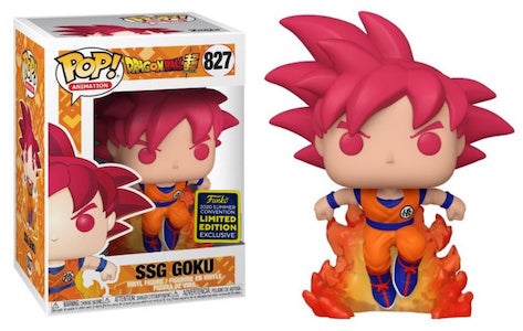 Dragon Ball Super - Goku (Super Saiyan God) SDCC 2020 Exclusive Pop! Vinyl - Ozzie Collectables