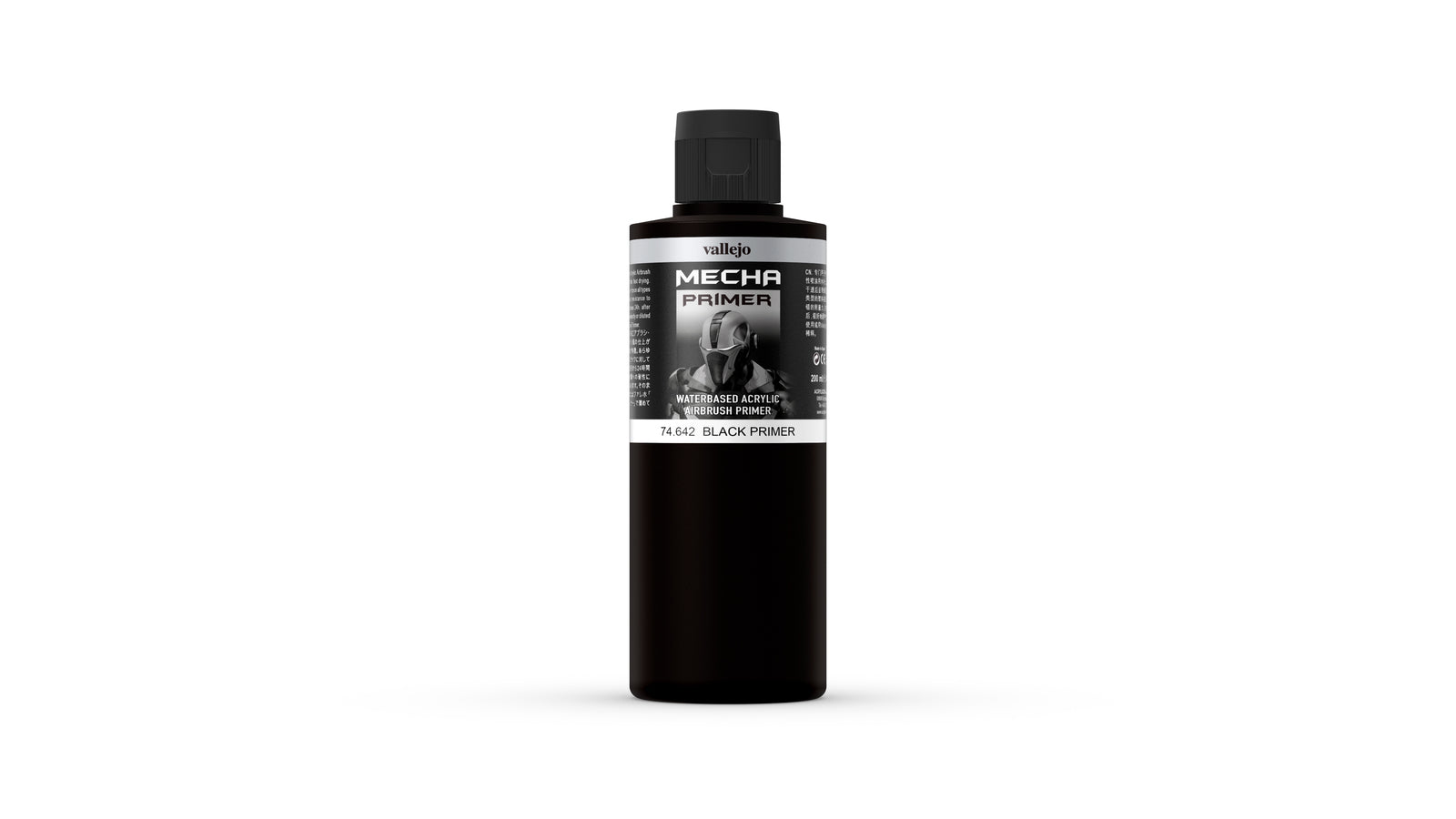 Vallejo Mecha Colour Black Primer 200ml - Ozzie Collectables