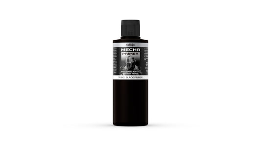 Vallejo Mecha Colour Black Primer 200ml - Ozzie Collectables