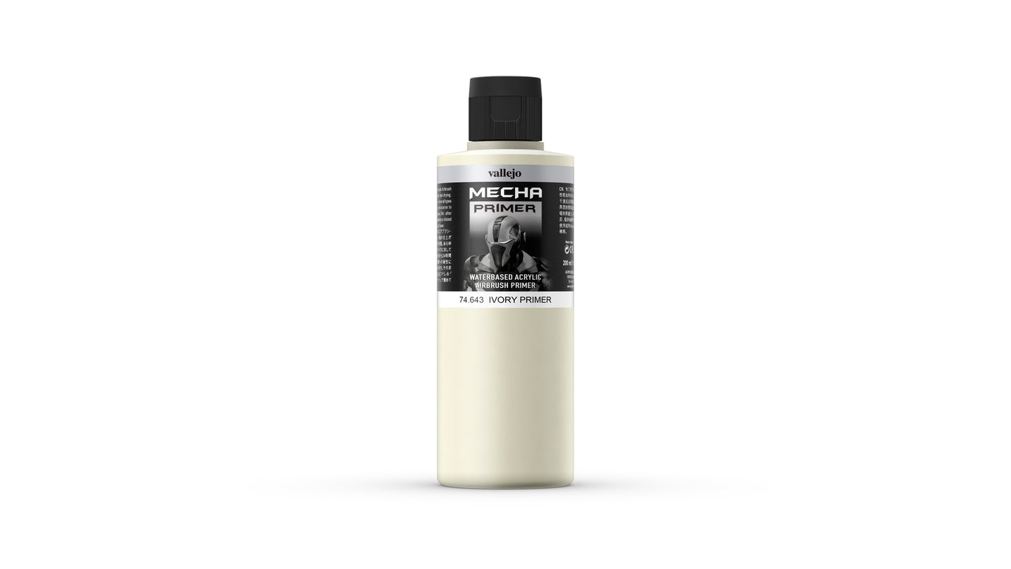 Vallejo Mecha Colour Ivory Primer 200ml - Ozzie Collectables