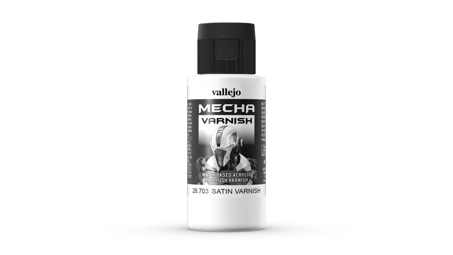 Vallejo Mecha Colour Mecha Satin Varnish 60ml - Ozzie Collectables