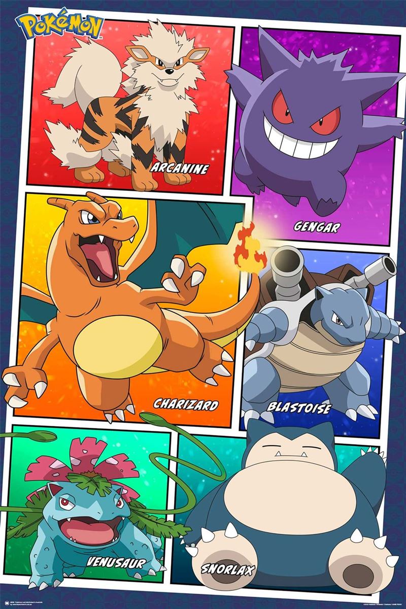 Pokemon - Characters Grid 2 - Reg Poster