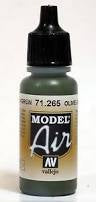 Vallejo Model Air Olive Green RLM80 17 ml - Ozzie Collectables