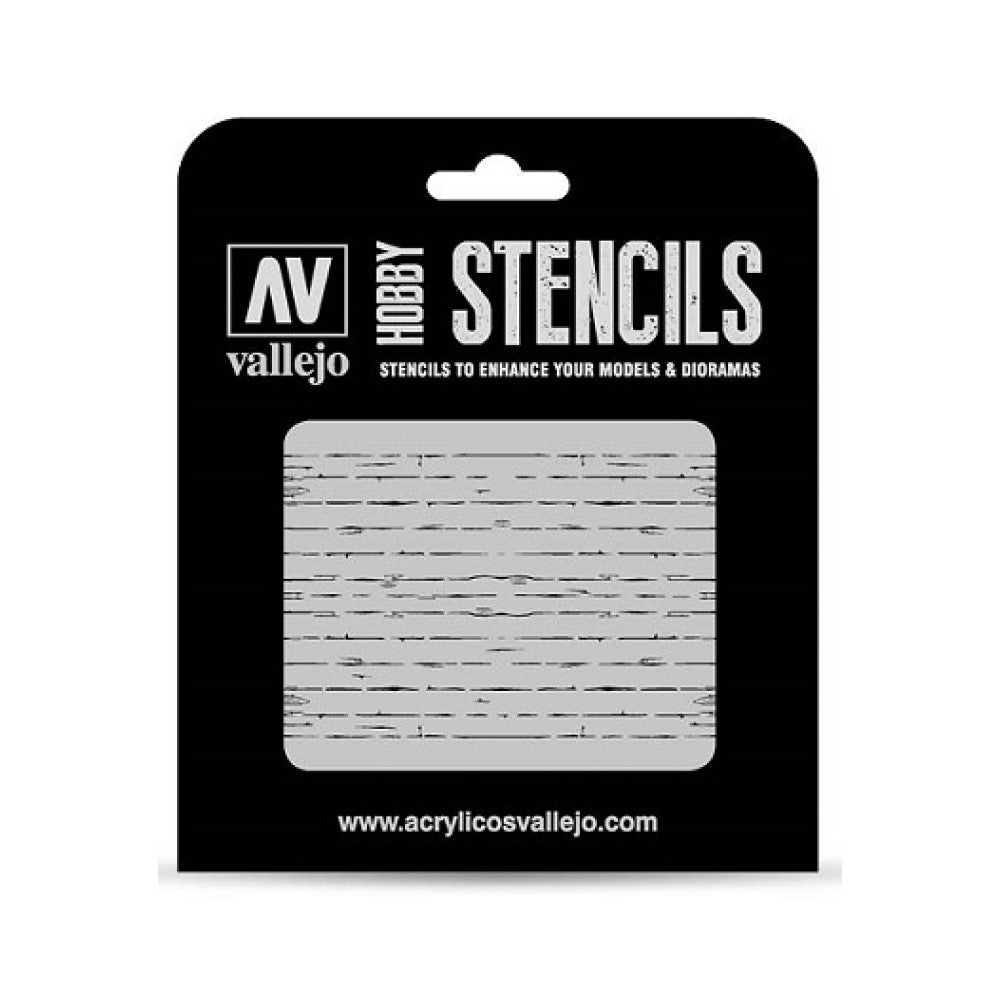 Vallejo Stencils - Texture Effects - Wood Texture Num. 1 - Ozzie Collectables