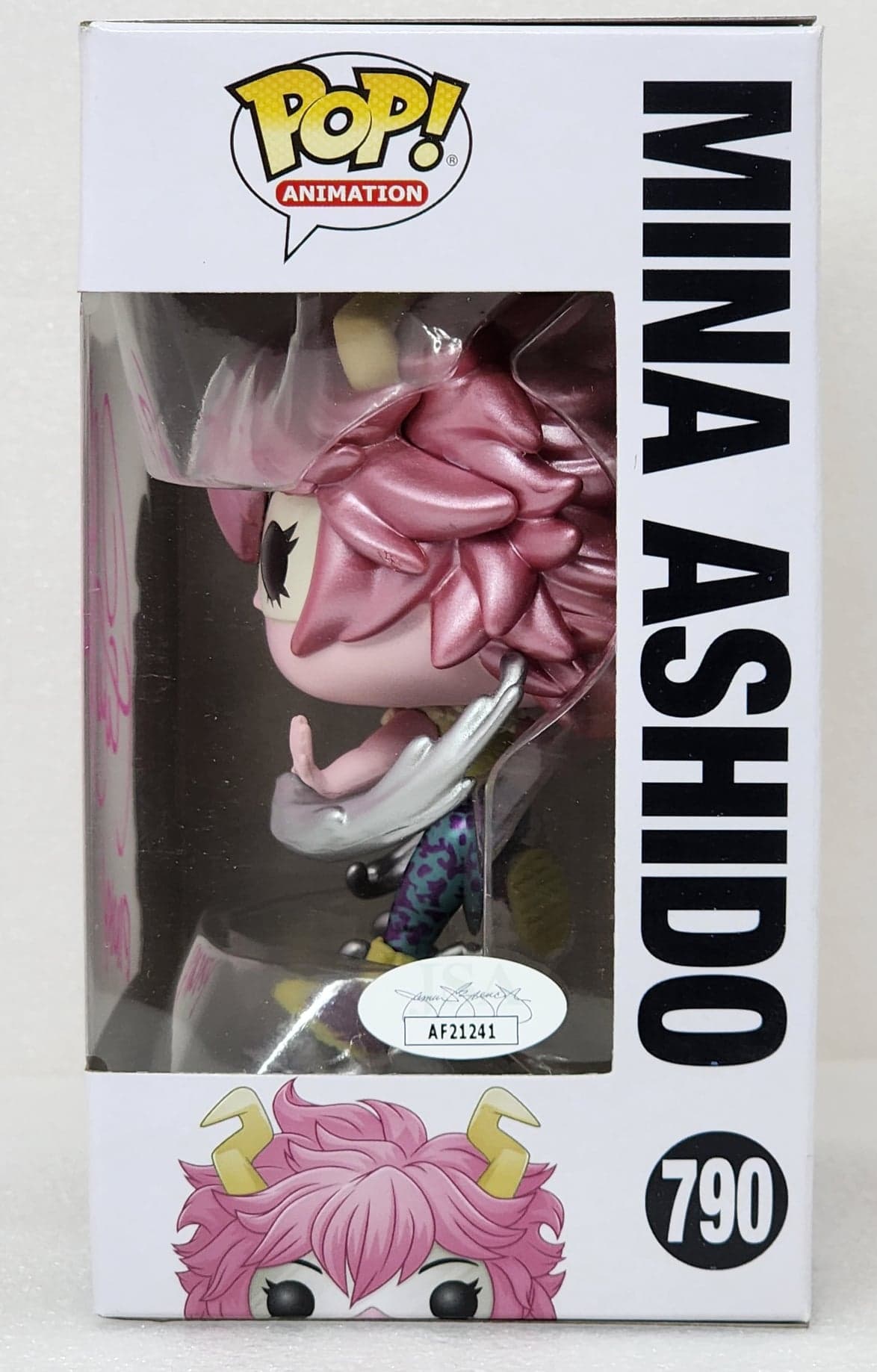 Funko Pop MHA Mina Ashido #790 Autographed Signed outlet by Caitlin Glass JSA CoA