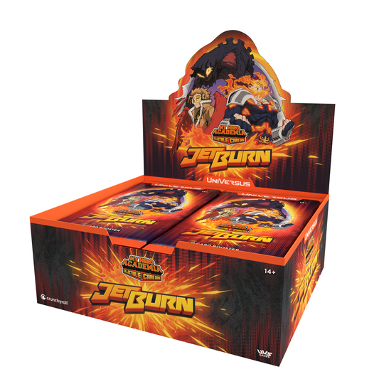 My Hero Academia Collectible Card Game Wave 6 Jet Burn Booster Display