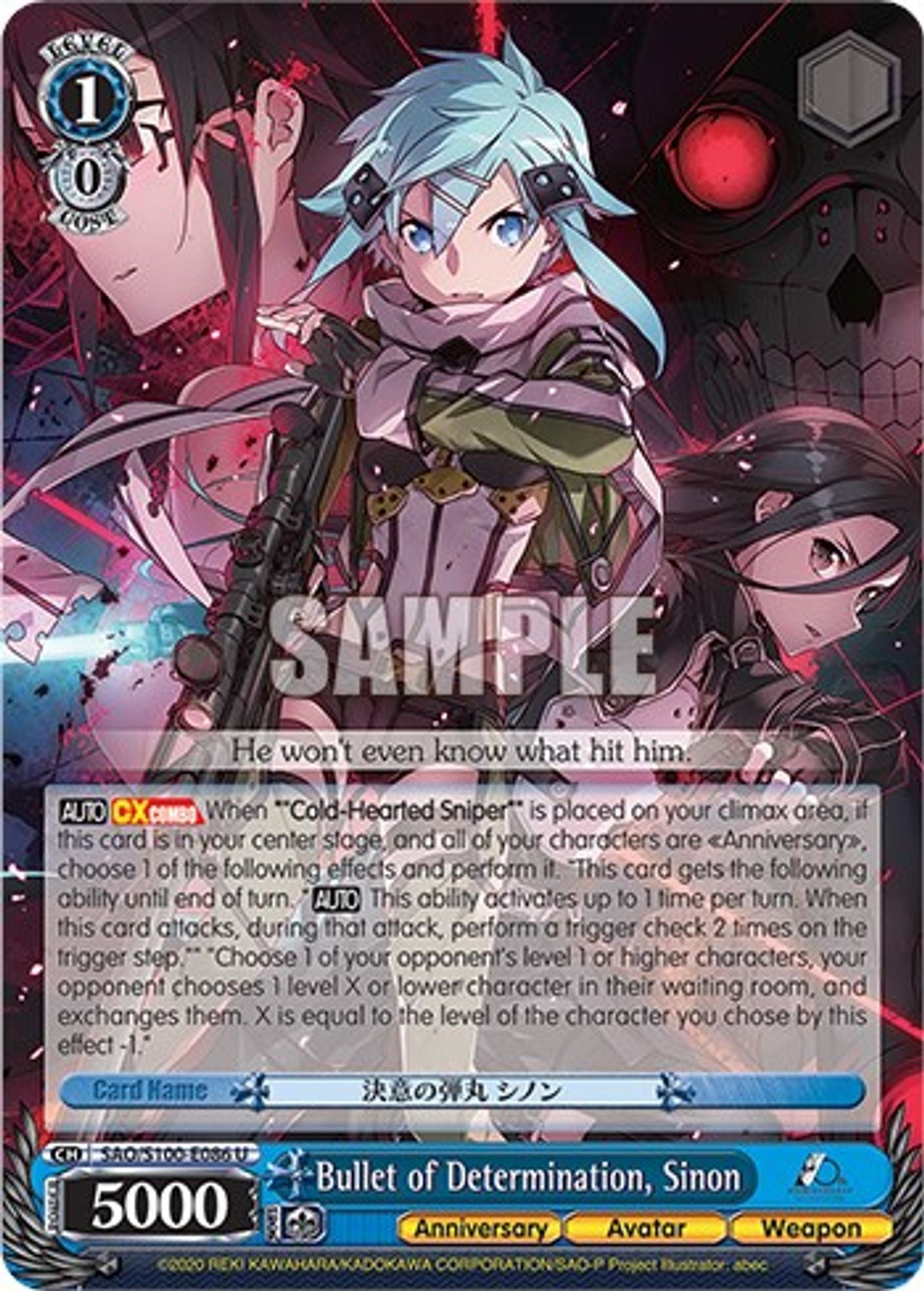 Bullet of Determination, Sinon