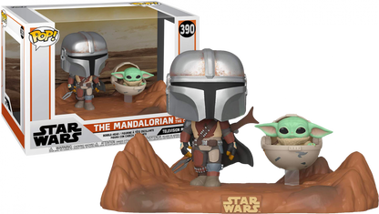 Star Wars: The Mandalorian - Mandalorian & Child Movie Moment Pop! Vinyl - Ozzie Collectables