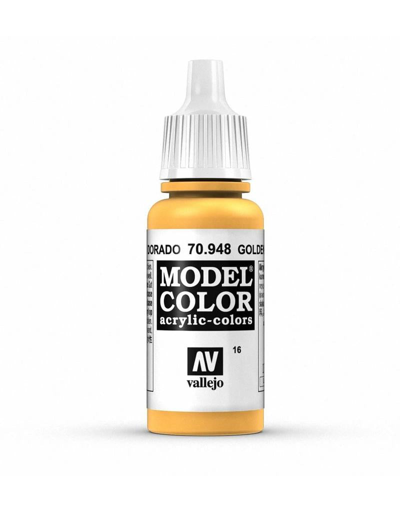 Vallejo Model Colour Golden Yellow 17 ml - Ozzie Collectables