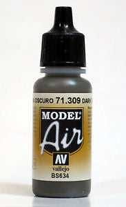 Vallejo Model Air Dark Slate Grey 17 ml - Ozzie Collectables