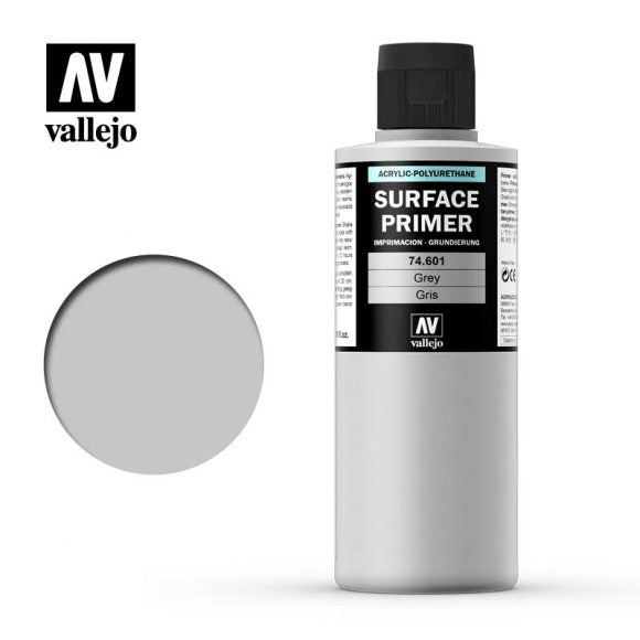 Vallejo Surface Primer Colour Grey 200ml - Ozzie Collectables