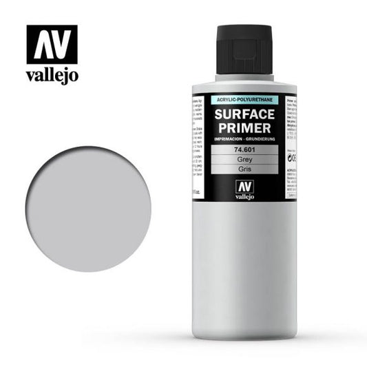 Vallejo Surface Primer Colour Grey 200ml - Ozzie Collectables